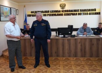 В УФСИН Северной Осетии прошла патриотическая акция «Окна России»