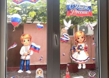 В УФСИН Северной Осетии прошла патриотическая акция «Окна России»