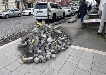 Очередные забытые раскопки в центре Владикавказа