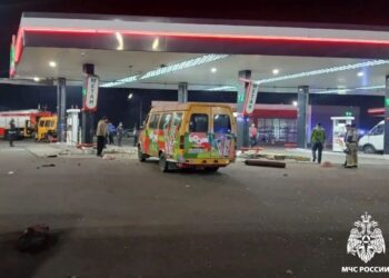 Газовый баллон разгерметизировался в «Газели» на заправке во Владикавказе